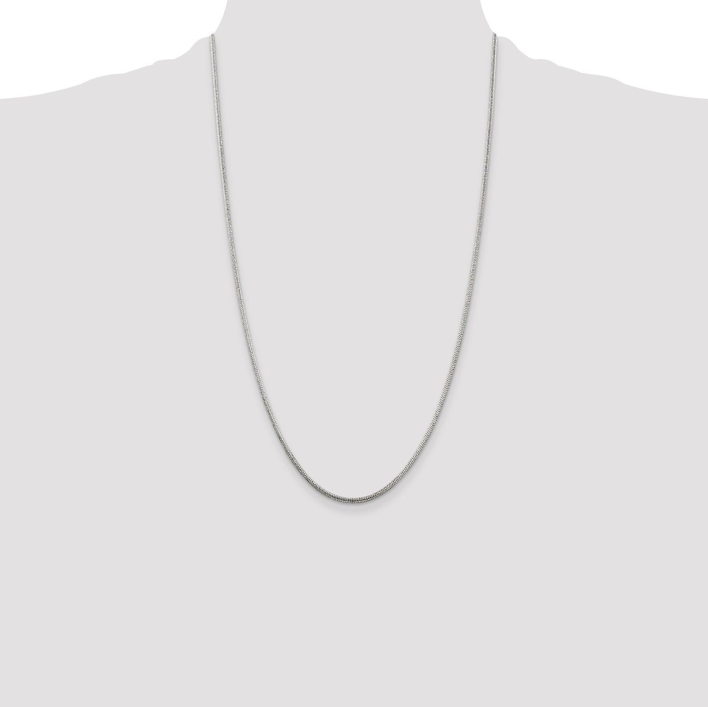 Sterling Silver 2mm Round Snake Chain