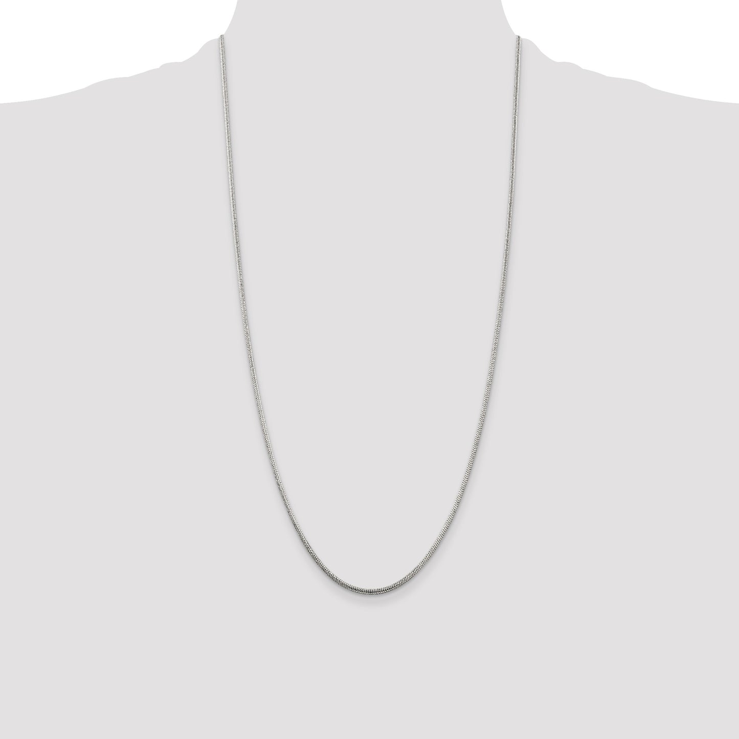 Sterling Silver 2mm Round Snake Chain