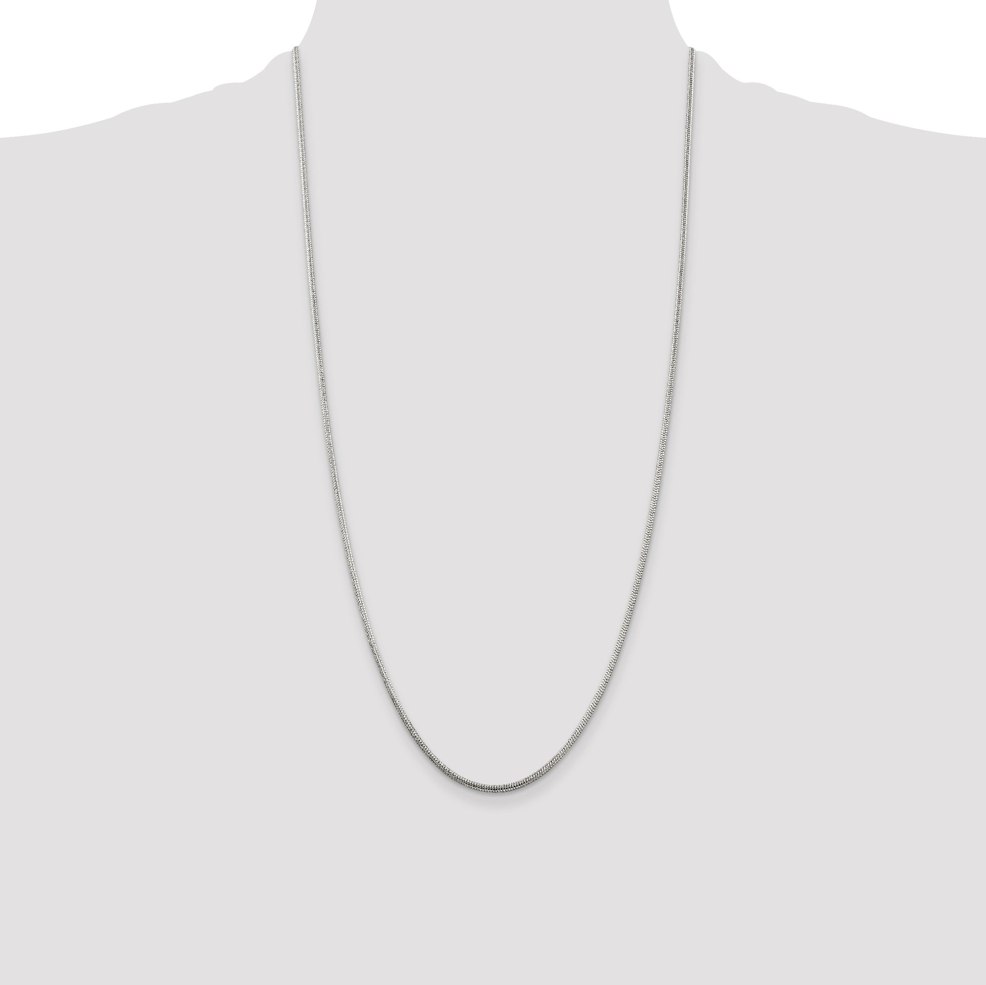 Sterling Silver 2mm Round Snake Chain