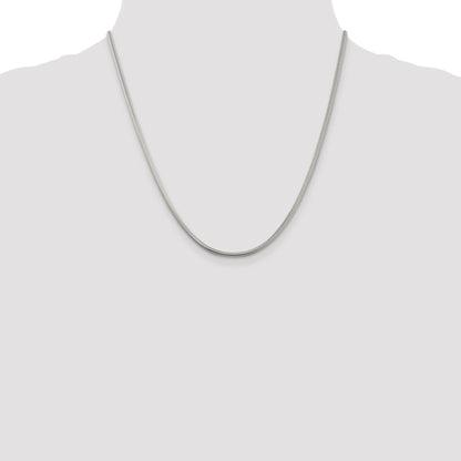 Sterling Silver 2.5mm Round Snake Chain