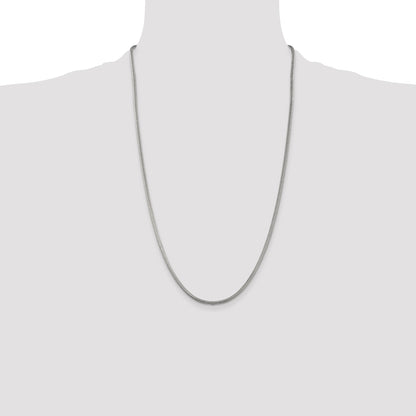 Sterling Silver 2.5mm Round Snake Chain