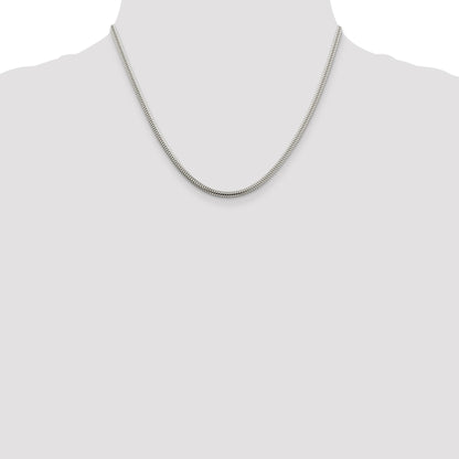 Sterling Silver 3mm Round Snake Chain