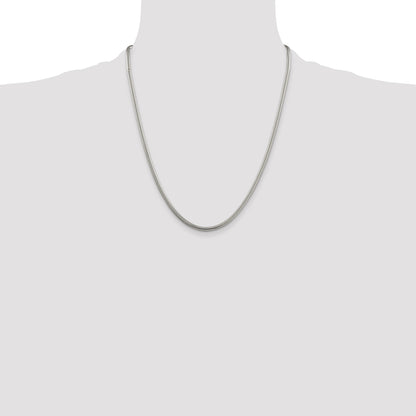 Sterling Silver 3mm Round Snake Chain