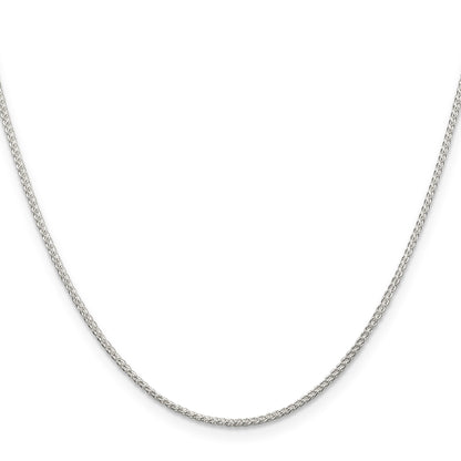 Sterling Silver 1.25mm Round Spiga Chain w/4in ext.