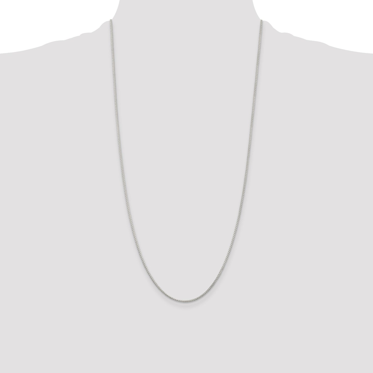 Sterling Silver 1.25mm Round Spiga Chain