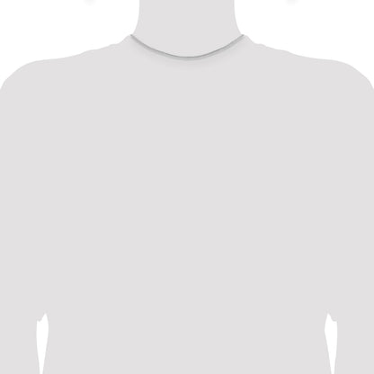 Sterling Silver Rhodium-plated 1.25mm Round Spiga Chain