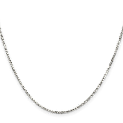 Sterling Silver 1.5mm wtih 2 inch ext. Round Spiga Chain