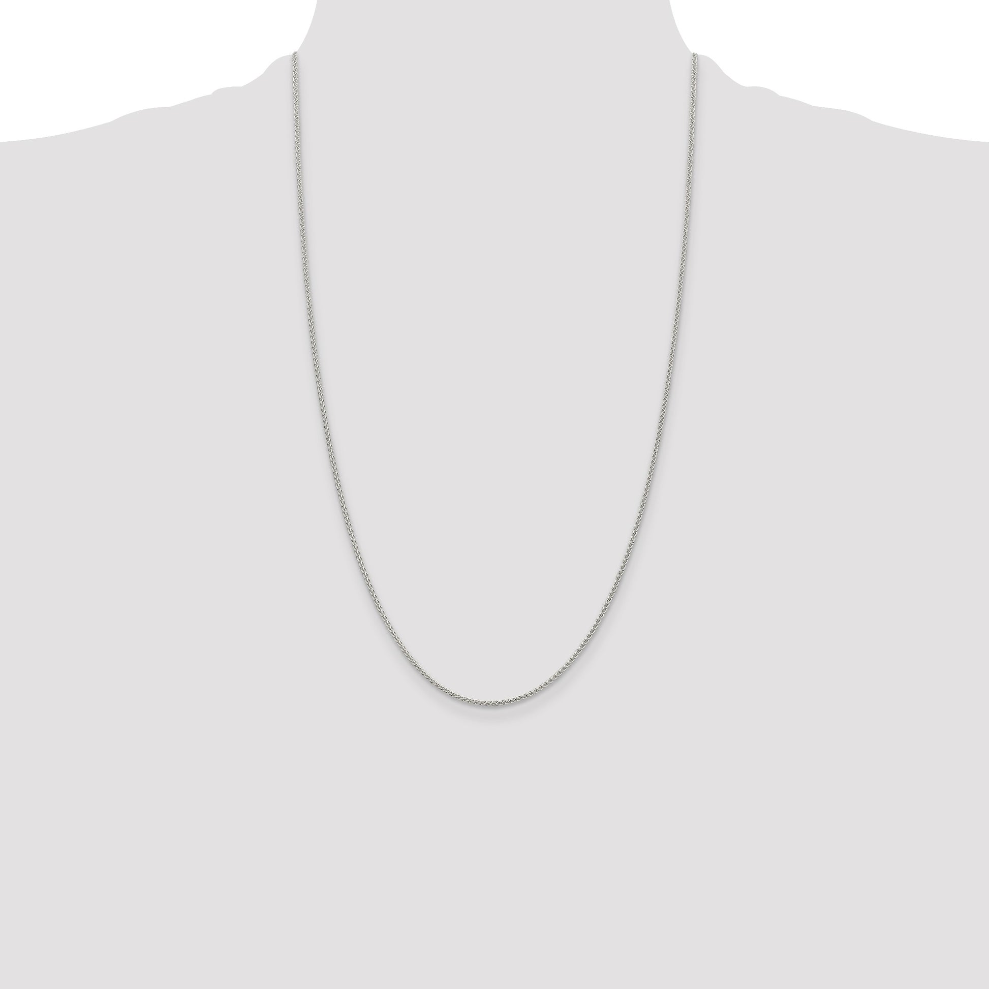 Sterling Silver 1.5mm Round Spiga Chain