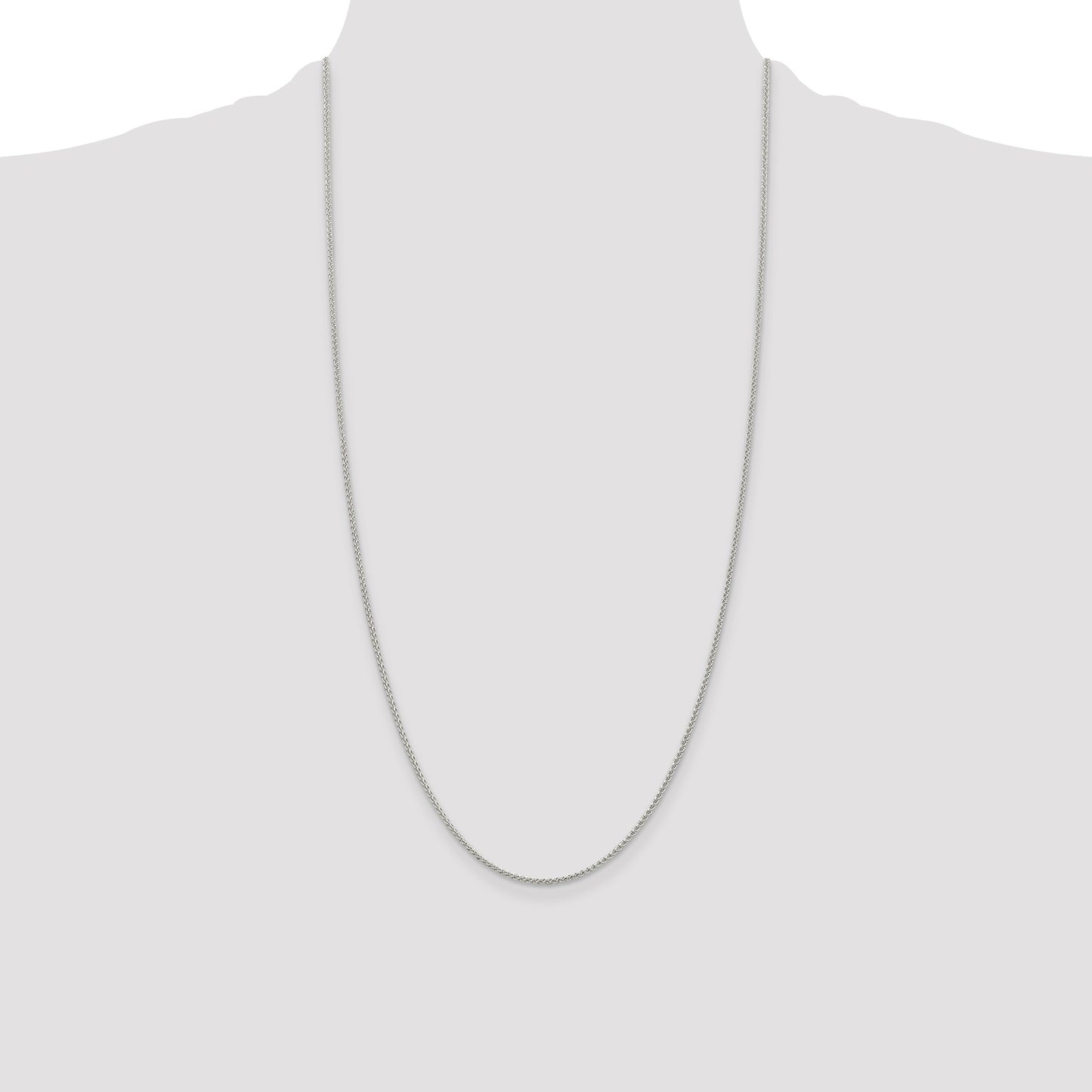 Sterling Silver 1.5mm Round Spiga Chain