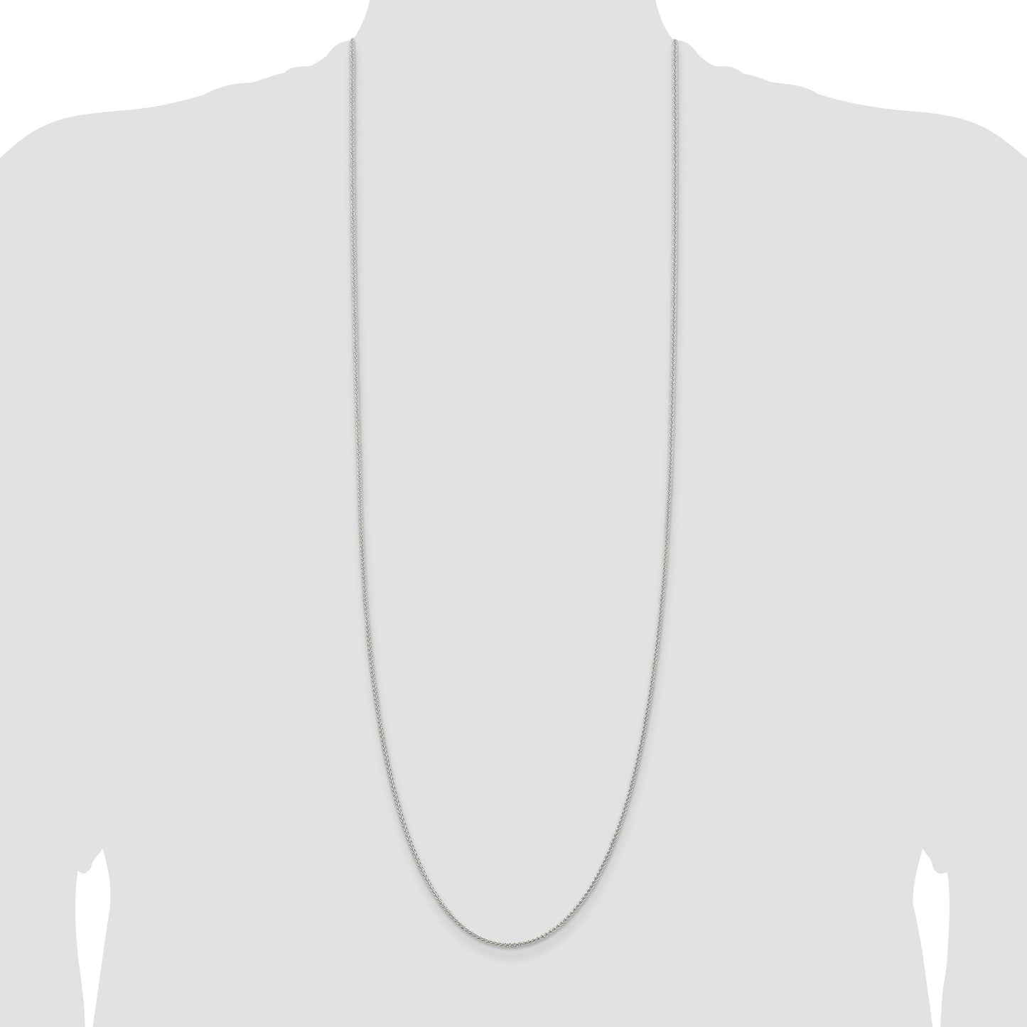 Sterling Silver 1.5mm Round Spiga Chain