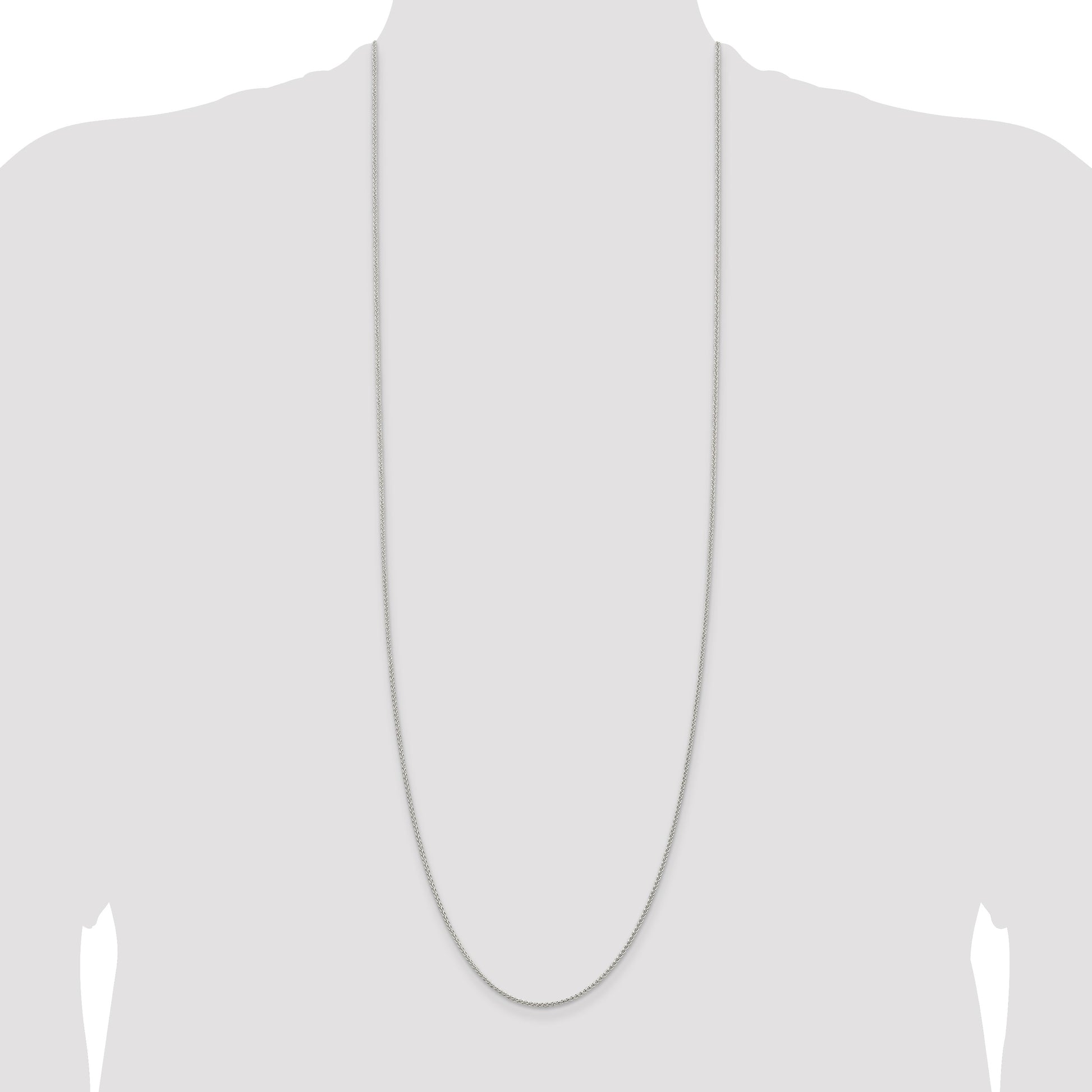 Sterling Silver 1.5mm Round Spiga Chain