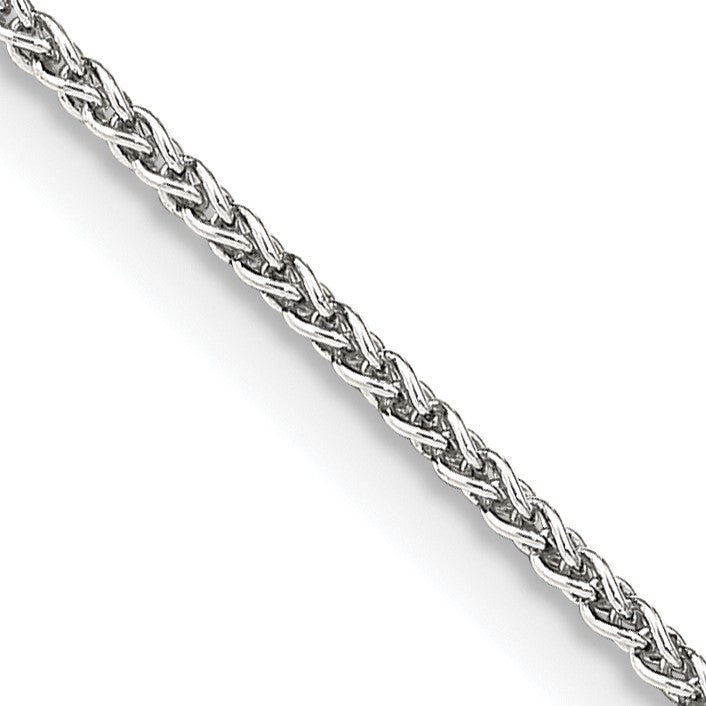 Sterling Silver 1.5mm wtih 2 inch ext. Round Spiga Chain