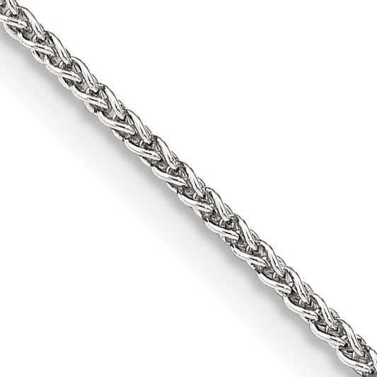 Sterling Silver 1.5mm wtih 2 inch ext. Round Spiga Chain