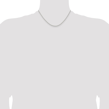 Sterling Silver 1.6mm Round Spiga Chain