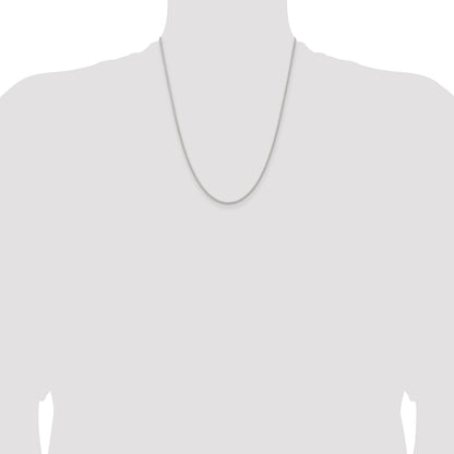 Sterling Silver 1.6mm Round Spiga Chain w/4in ext.