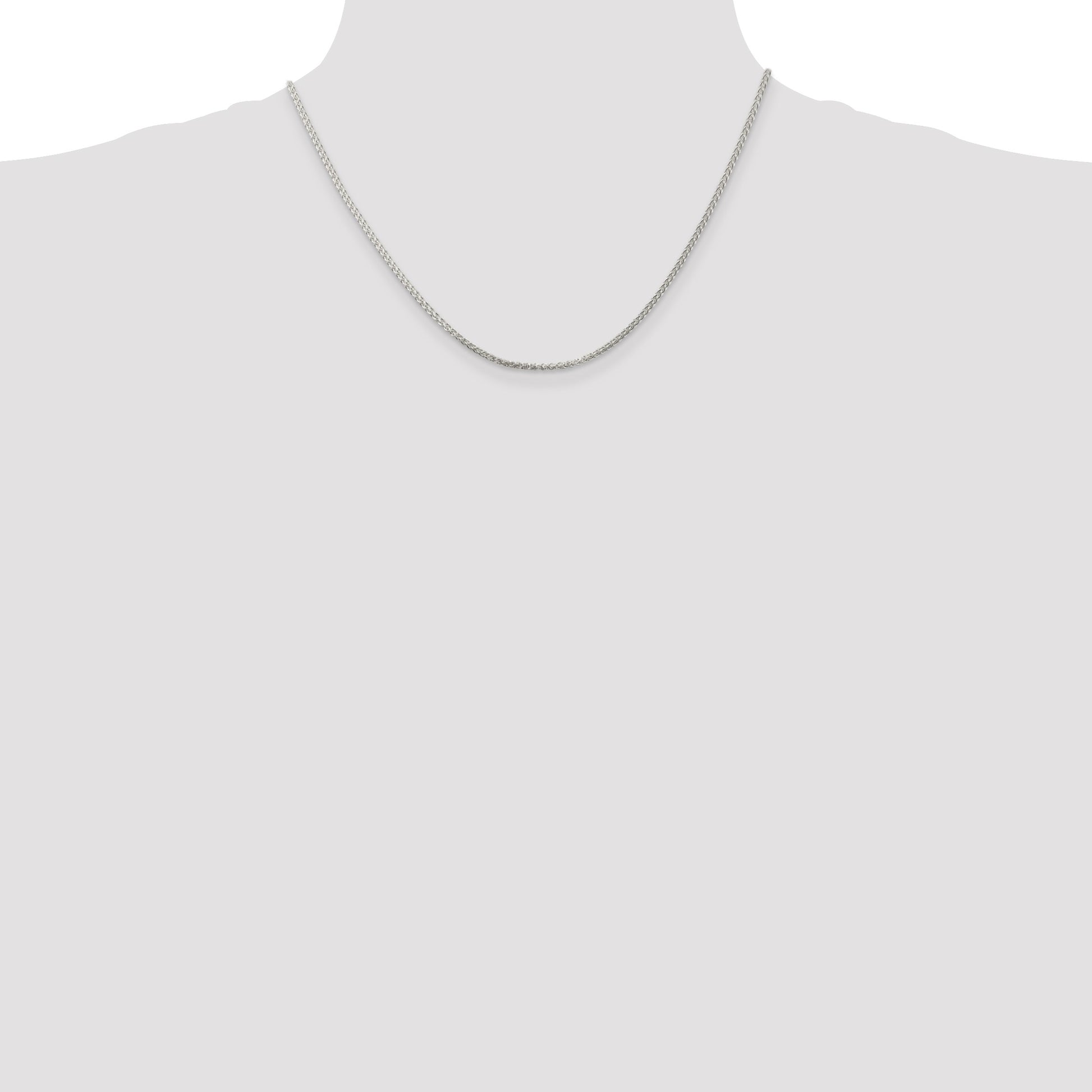 Sterling Silver 1.75mm Round Spiga Chain
