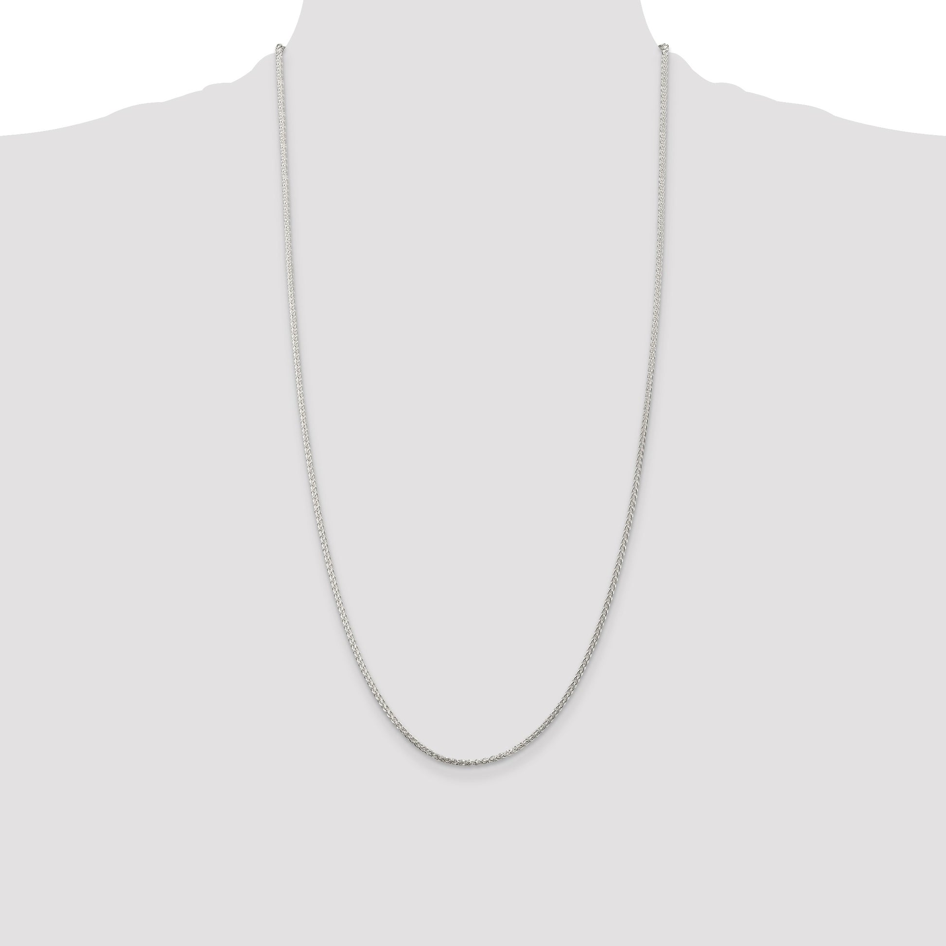 Sterling Silver 1.75mm Round Spiga Chain