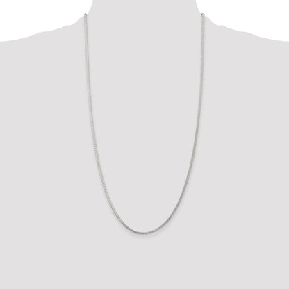 Sterling Silver 1.75mm Round Spiga Chain
