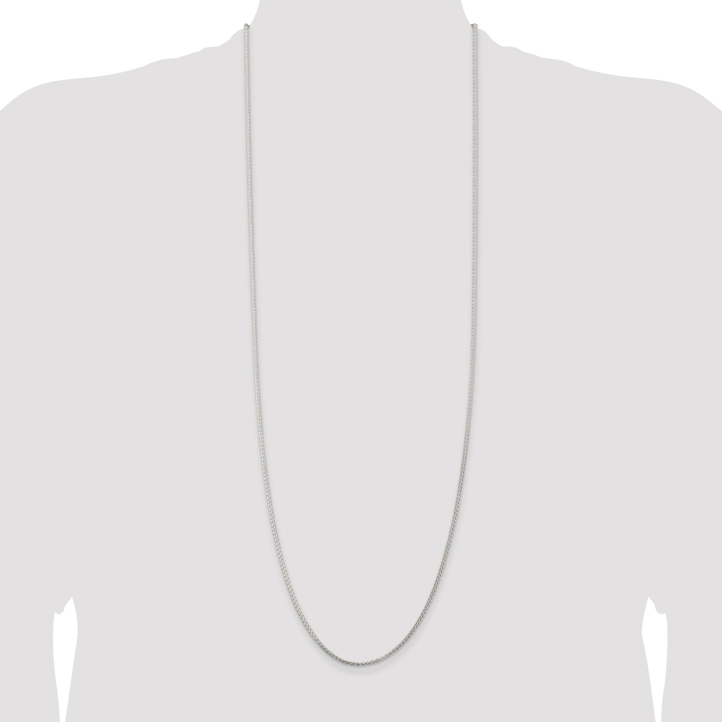 Sterling Silver 1.75mm Round Spiga Chain