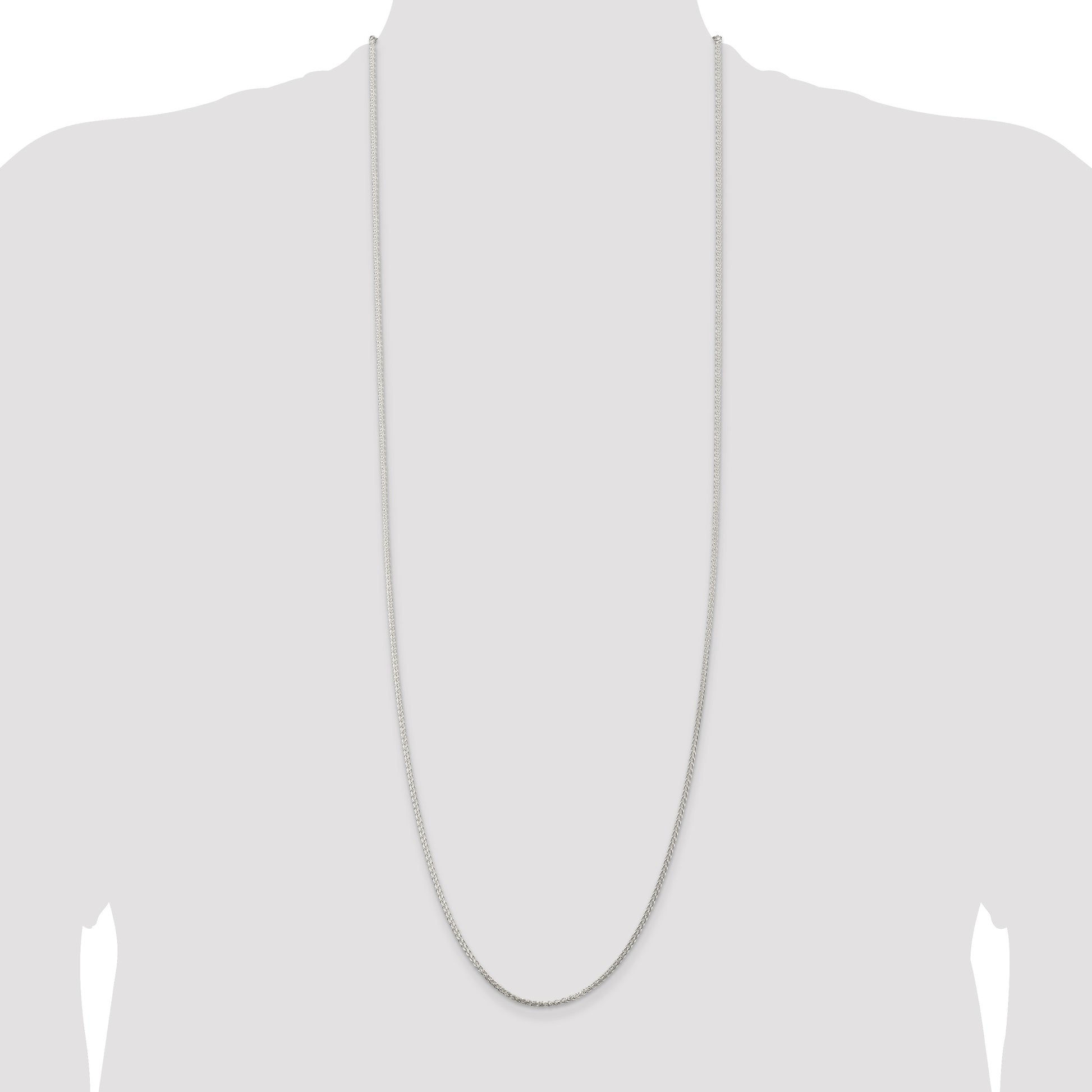 Sterling Silver 1.75mm Round Spiga Chain