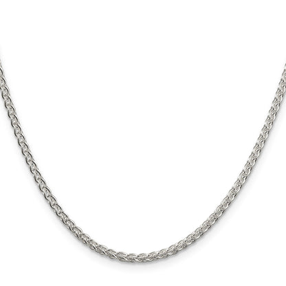 Sterling Silver 2.5mm Round Spiga Chain