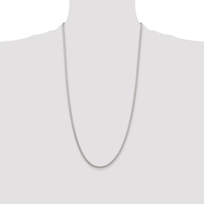 Sterling Silver 2.5mm Round Spiga Chain