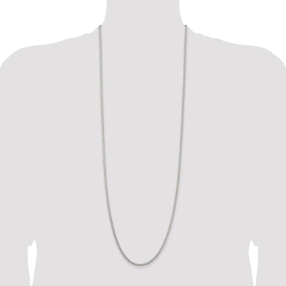 Sterling Silver 2.5mm Round Spiga Chain