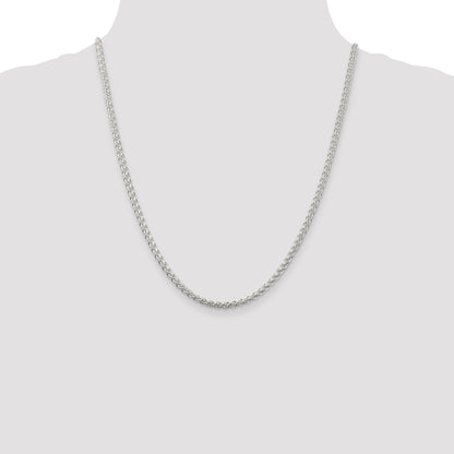 Sterling Silver 3mm Round Spiga Chain