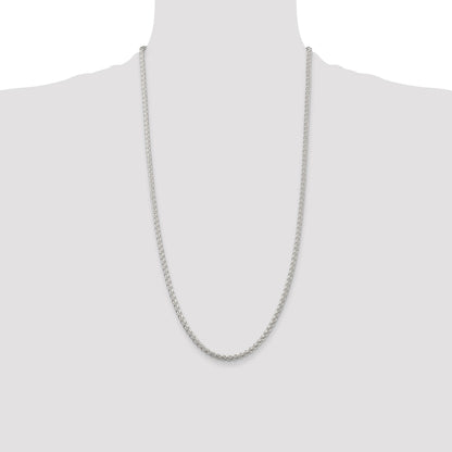 Sterling Silver 3mm Round Spiga Chain