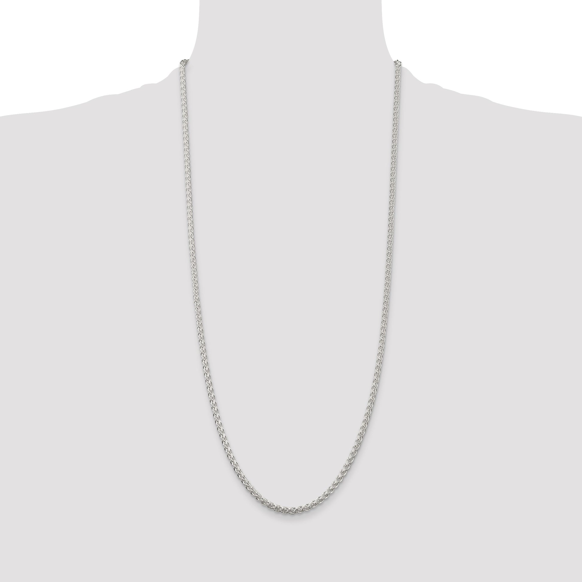 Sterling Silver 3mm Round Spiga Chain