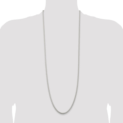 Sterling Silver 3mm Round Spiga Chain