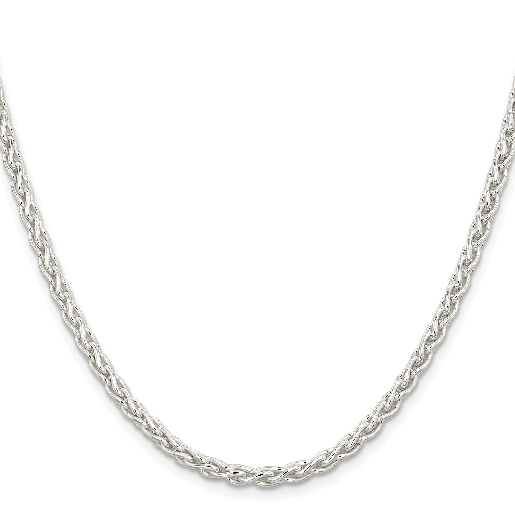 Sterling Silver 3.7mm Round Spiga Chain