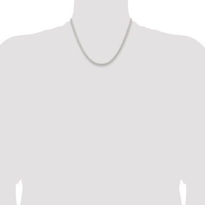 Sterling Silver 3.7mm Round Spiga Chain