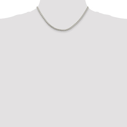 Sterling Silver 4mm Round Spiga Chain