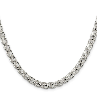 Sterling Silver 6mm Round Spiga Chain