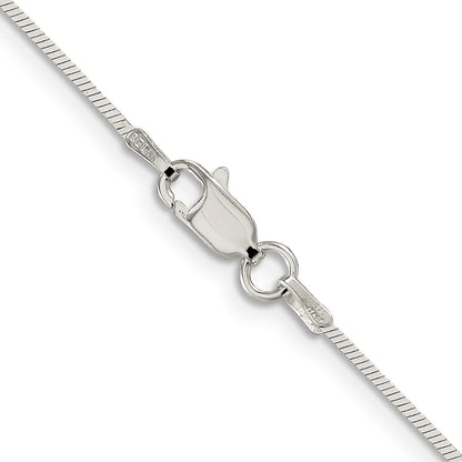 Sterling Silver 1mm Square Snake Chain