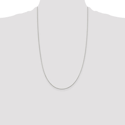 Sterling Silver .85mm Diamond-cut Round Spiga Chain