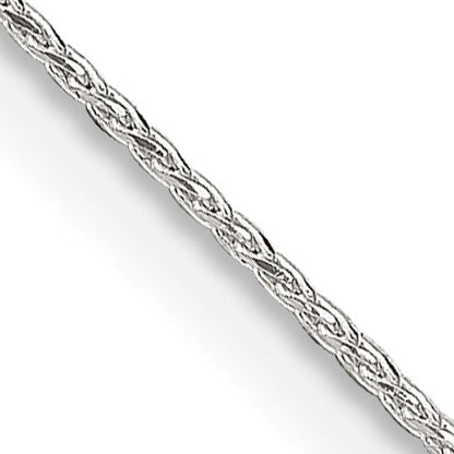 Sterling Silver .85mm Diamond-cut Round Spiga Chain w/2in ext.