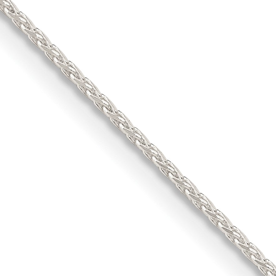 Sterling Silver .95mm Diamond-cut Round Spiga Chain