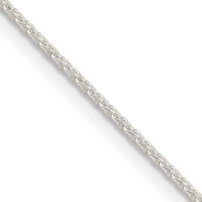 Sterling Silver .95mm Diamond-cut Round Spiga Chain
