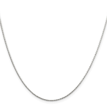 Sterling Silver 1.25mm Diamond-cut Round Spiga Chain w/2in ext.
