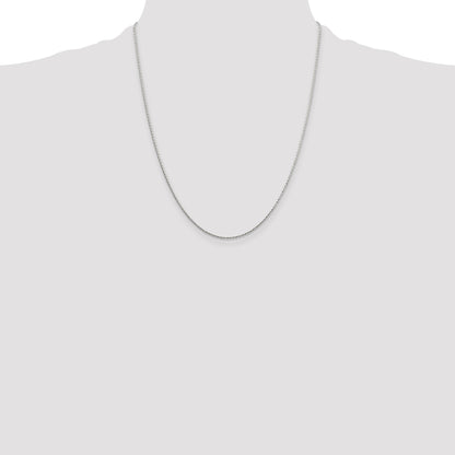 Sterling Silver 1.25mm Diamond-cut Round Spiga Chain