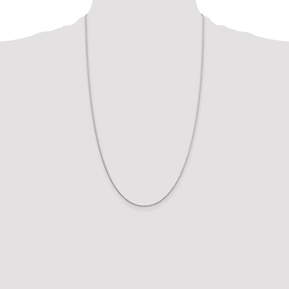 Sterling Silver 1.25mm Diamond-cut Round Spiga Chain