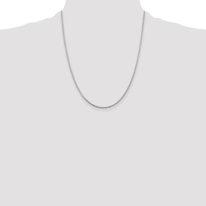Sterling Silver 1.45mm Diamond-cut Round Spiga Chain
