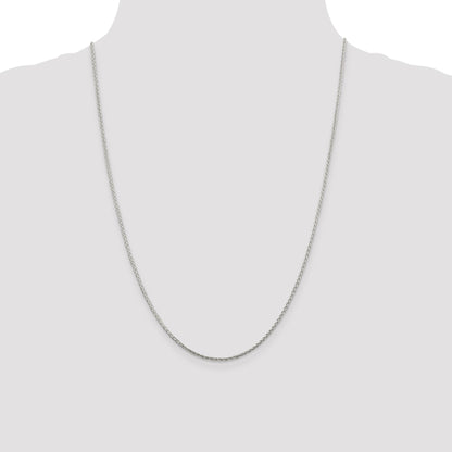 Sterling Silver 1.45mm Diamond-cut Round Spiga Chain