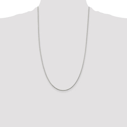Sterling Silver 1.45mm Diamond-cut Round Spiga Chain