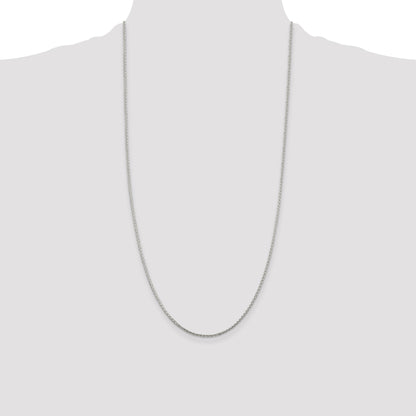 Sterling Silver 1.45mm Diamond-cut Round Spiga Chain