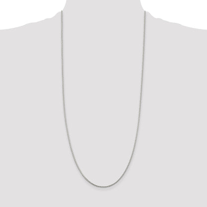 Sterling Silver 1.45mm Diamond-cut Round Spiga Chain