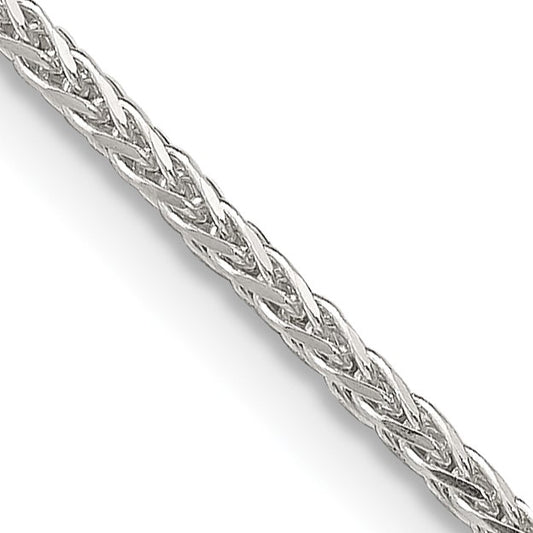 Sterling Silver 1.45mm Diamond-cut Round Spiga Chain w/2in ext.