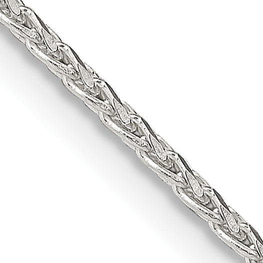 Sterling Silver 1.7mm Diamond-cut Round Spiga Chain w/4in ext.